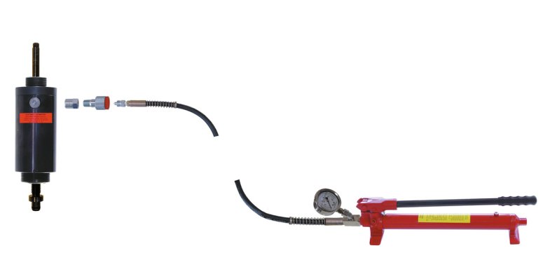 Klann Hydraulické ruční čerpadlo s manometrem, 10t 3295044 KL-0215-35 M22
