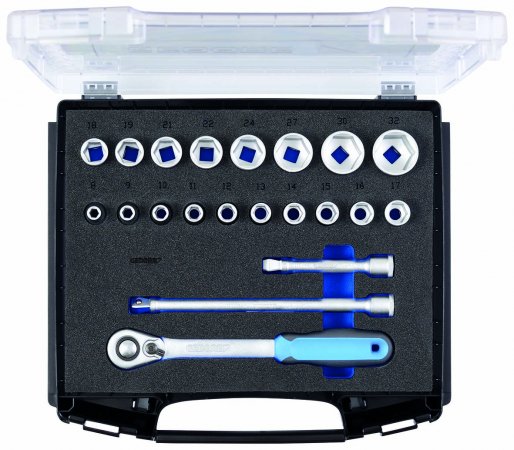 GEDORE BLUE 1101-19 Sada nástrčných klíčů 1/2" v kufříku i-BOXX® 72, 21 kusů 1101-19 2836084