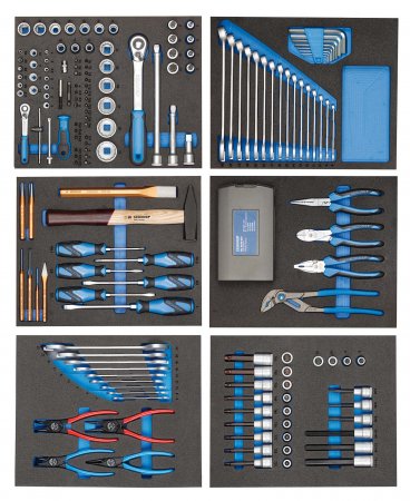 GEDORE BLUE TS-190 Sortiment nástrojů v modulech Check-Tool TS-190 2956527