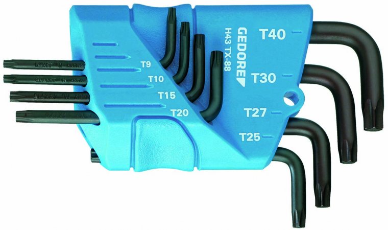 GEDORE BLUE H 43 TX Sada zahnutých klíčů pro šrouby TX H 43 TX-88 1531425