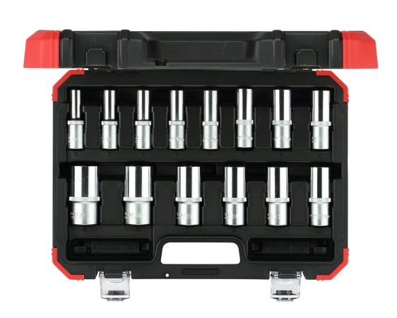 GEDORE RED R61003114 Sada nástrčných klíčů 1/2" dlouhé provedení, 14 dílů R61003114 3300008