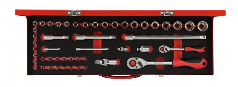 GEDORE RED R46004049 Sada nástrčných klíčů 1/4" + 1/2" 49dílná R46004049 3300010