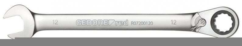 GEDORE RED R07203012 Sada otevřených očkových ráčnových klíčů s adaptéry, metrická, 12 kusů R07203012 3300059