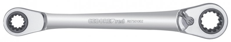 GEDORE RED R07501002 Speciální oboustranný očkový ráčnový klíč přepínatelná, pro 63 rozměrů a typů šroubů R07501002 3300900
