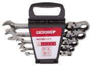GEDORE RED R07305005 Sada otevřených očkových ráčnových klíčů s kloubem metrická, 5 dílů R07305005 3300890