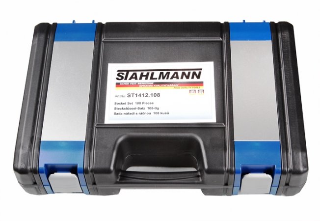 STAHLMANN professional tools ST 1412.108 sada hlavic s ráčnou, 108 ks ST 1412.108 ST1412.108
