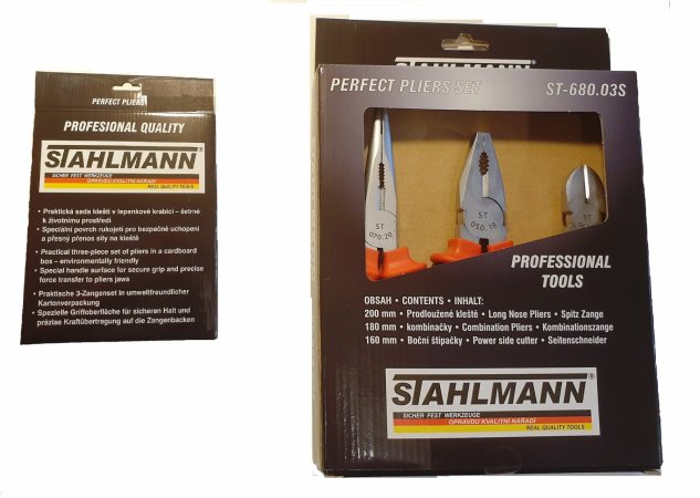 STAHLMANN professional tools ST 680.03S sada kleští, 3 ks ST 680.03S ST680.03S