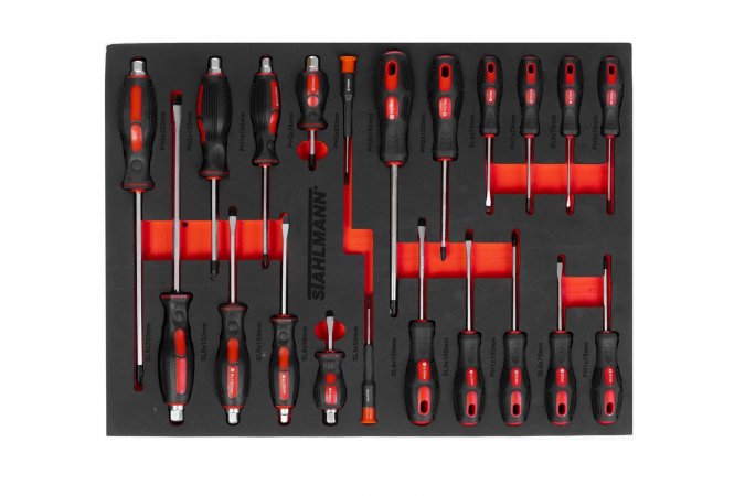 STAHLMANN professional tools ST 1285.H  montážní vozík HANDY  + 285 ks nářadí v pěnových organizérech ST 1285.H ST1285.H